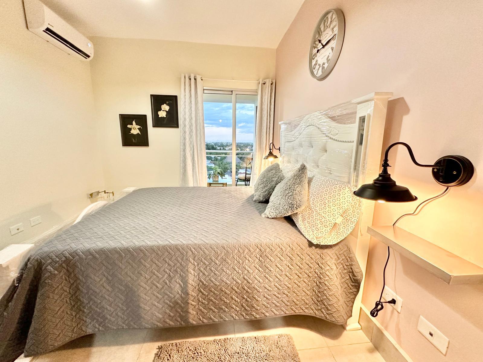apartamentos - APTO 1 HAB., AMUEBLADO, PISO 8, TORRE BOCA DEL MAR III, BOCA CHICA, CON  VISTA   1
