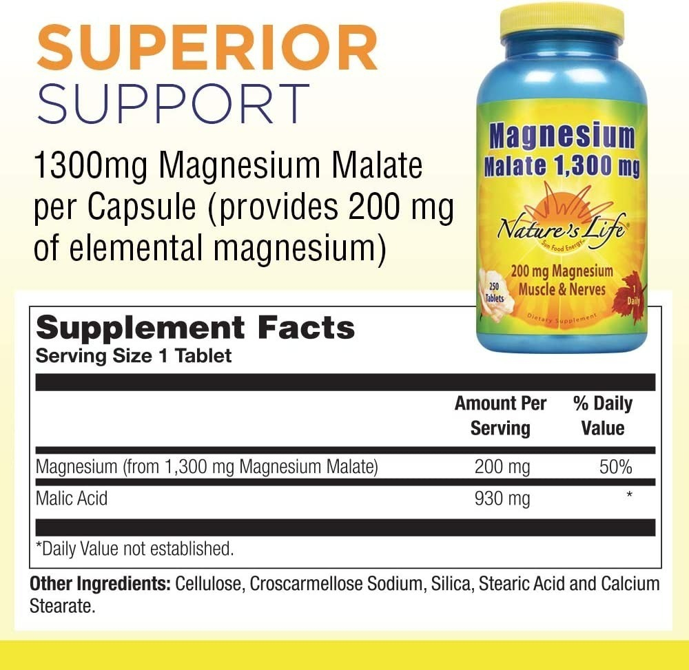Salud y Equipamiento Médico - Magnesio Malato 250tab Nature 1