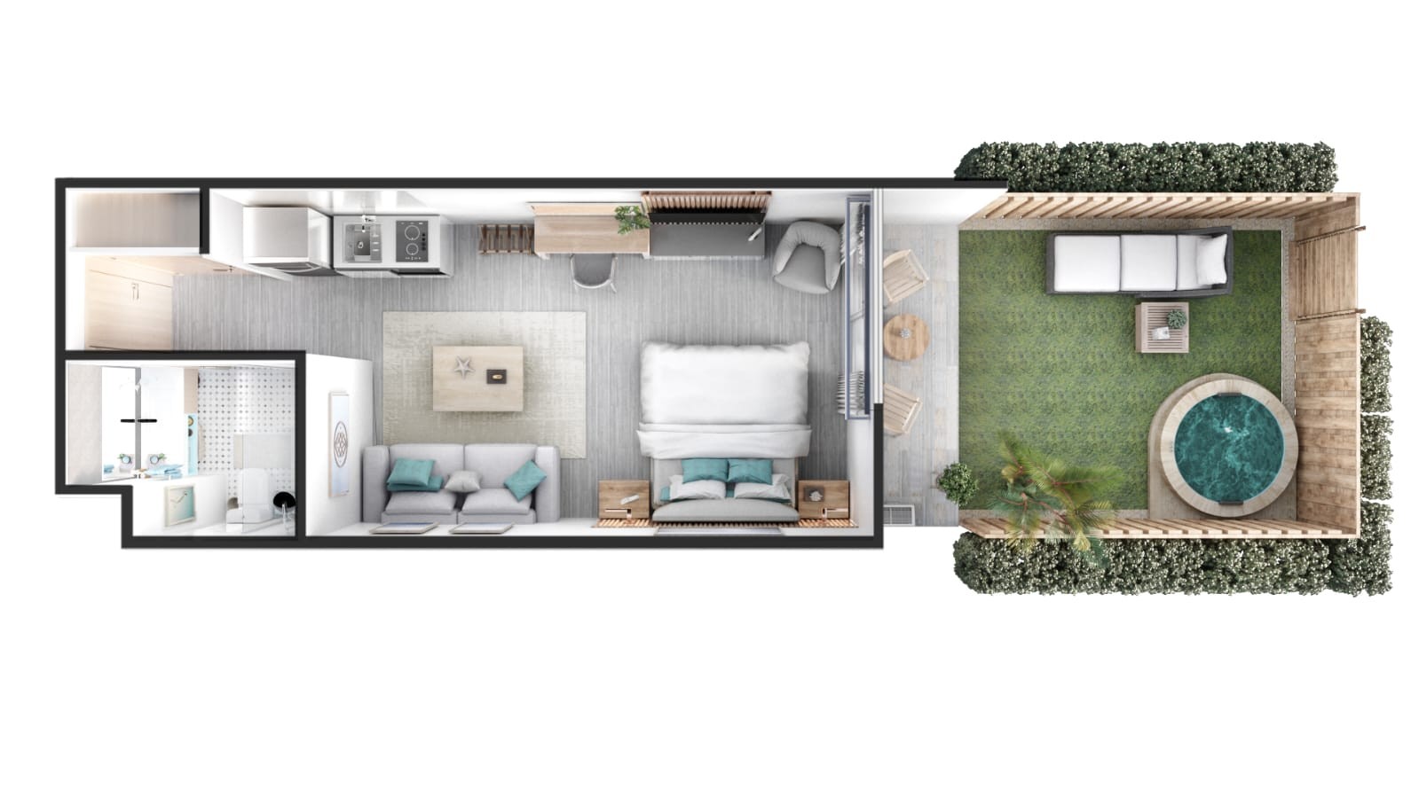 casas vacacionales y villas - Complejo Turistico de Apartamentos Hoteleros en Punta Cana  3