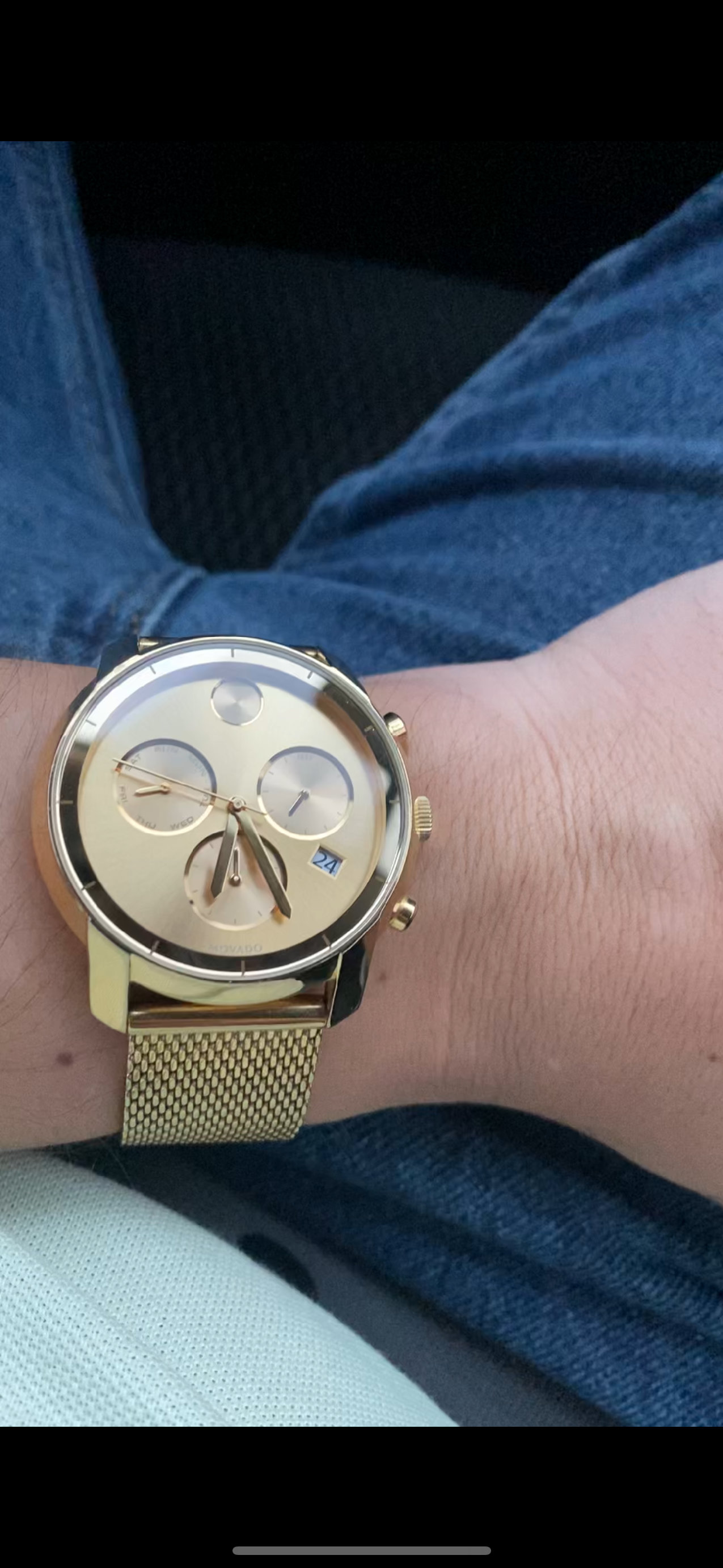 joyas, relojes y accesorios - Reloj Movado Bold chapado de Oro 18k  1