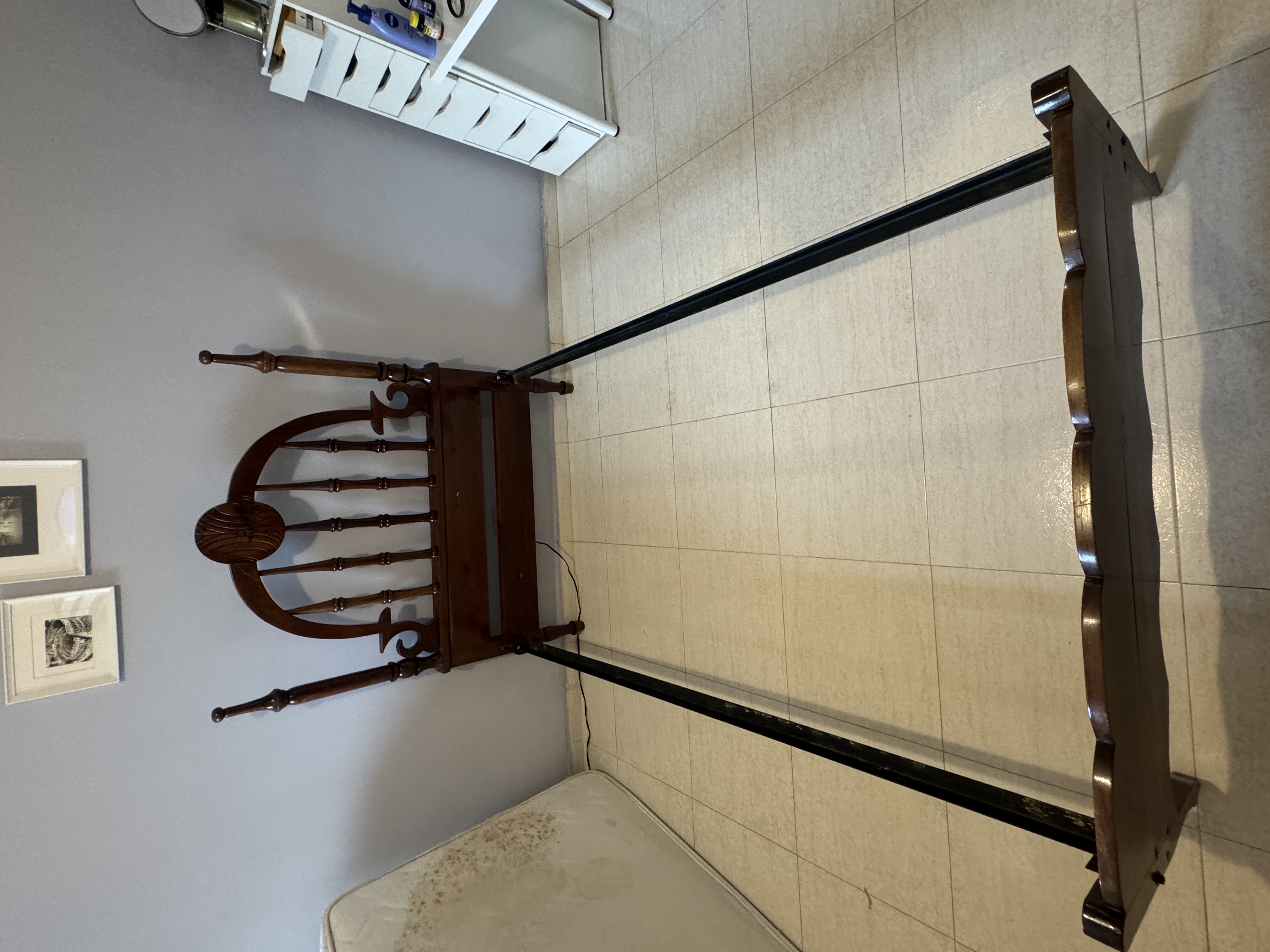 muebles y colchones - Base Cama Twin de Caoba 2