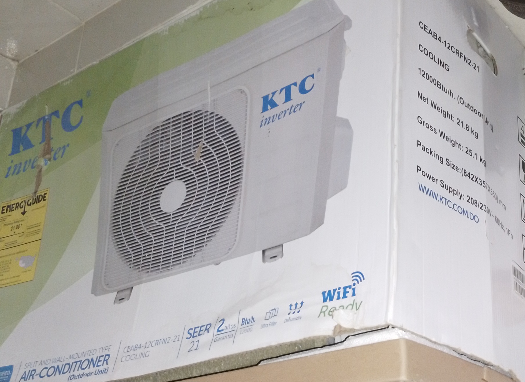 aires acondicionados y abanicos - VENDO AIRE KTC 12,000 BTU 0