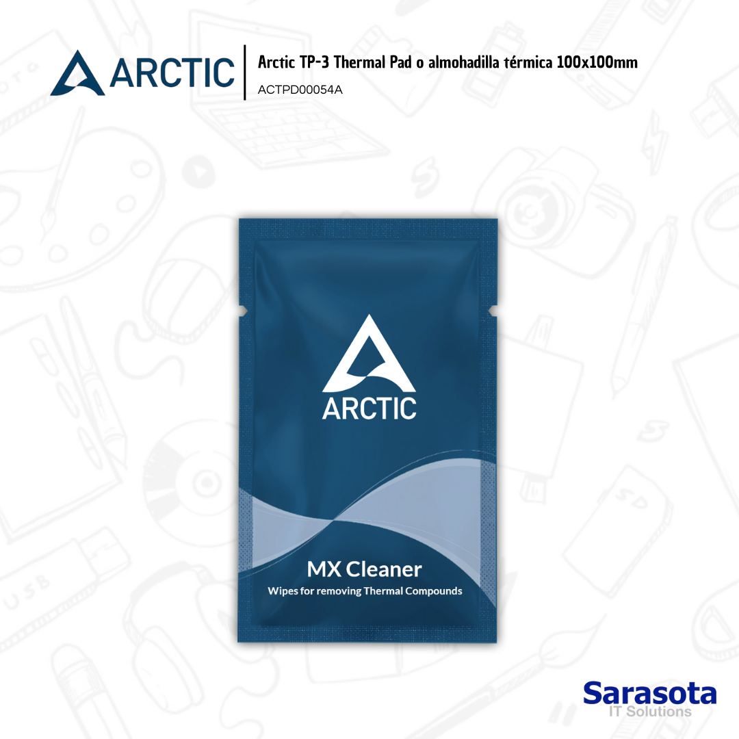 accesorios para electronica - Arctic MX Cleaner o wipe para remover pasta termic 1