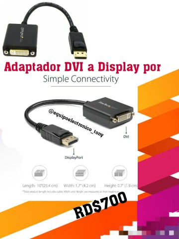 otros electronicos - Cable y adaptador display por 0