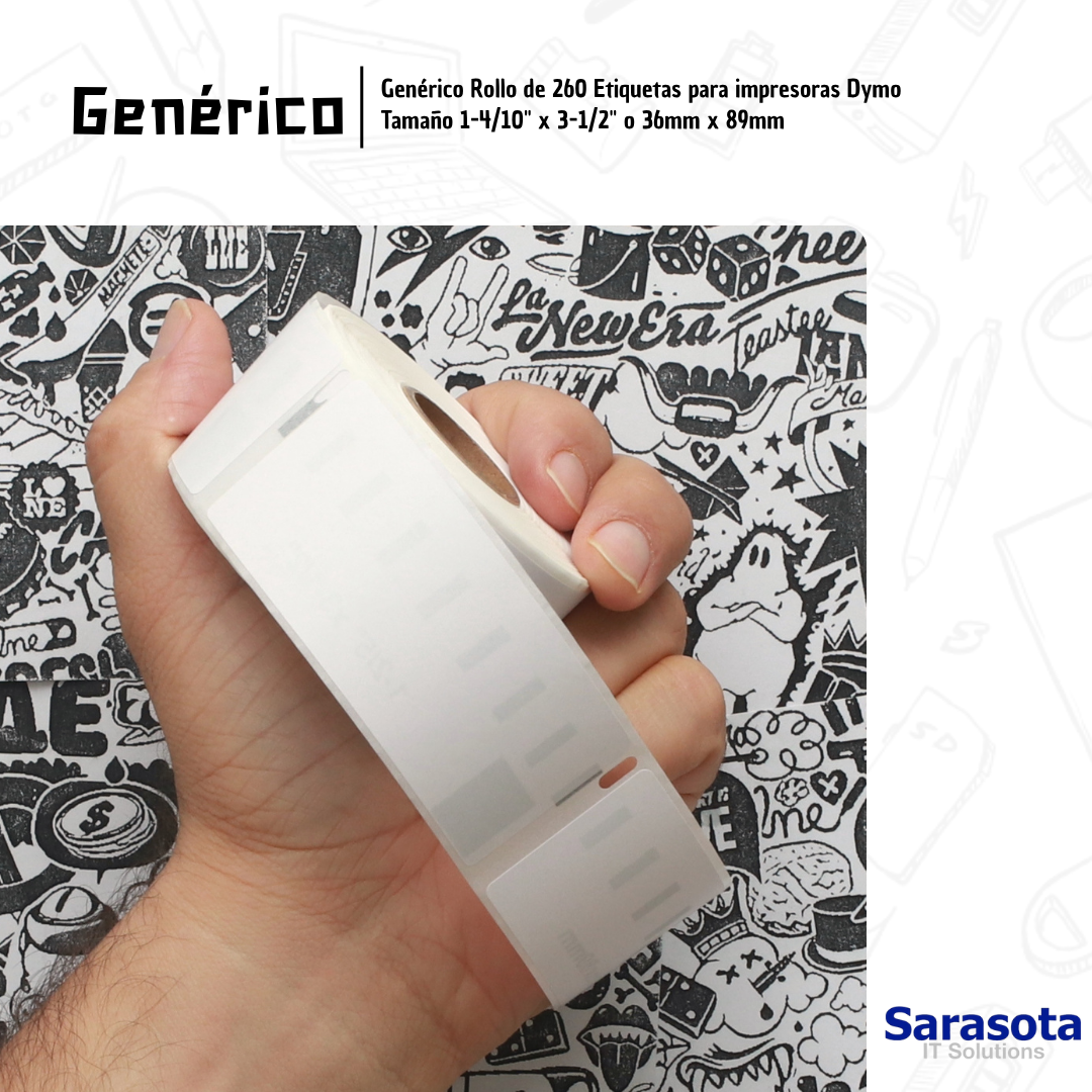 accesorios para electronica - Rollo de 260 Etiquetas para impresoras Dy 0