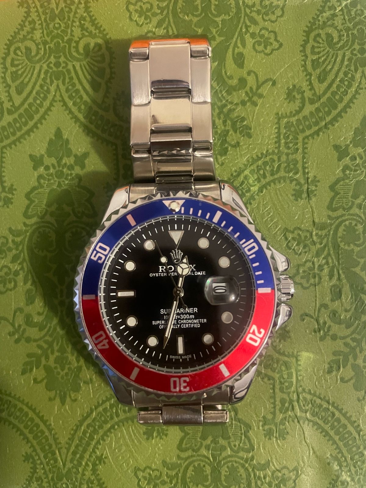 joyas, relojes y accesorios - Reloj Rolex rojo con negro 