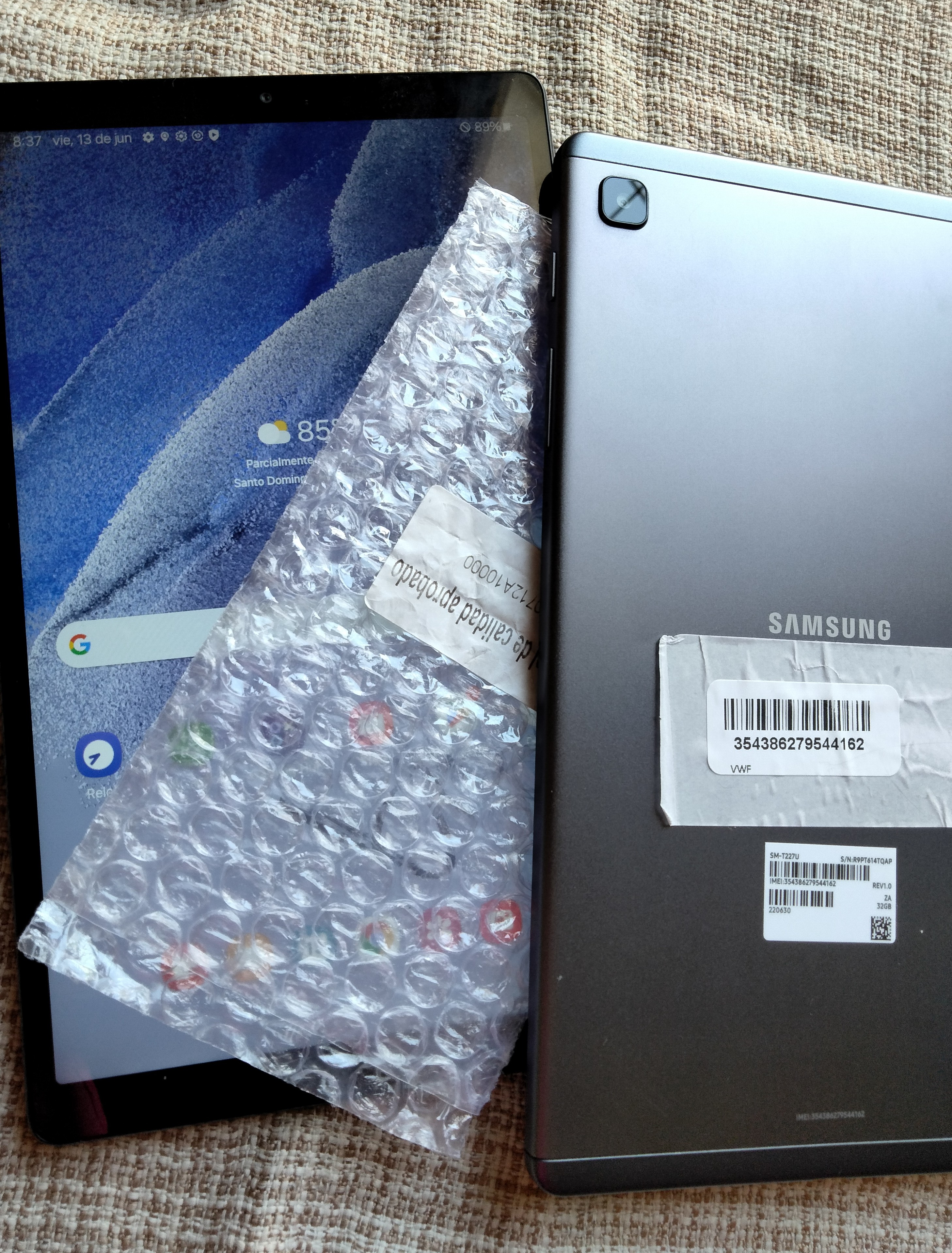 celulares y tabletas - Table Samsung A7 Lite
 2
