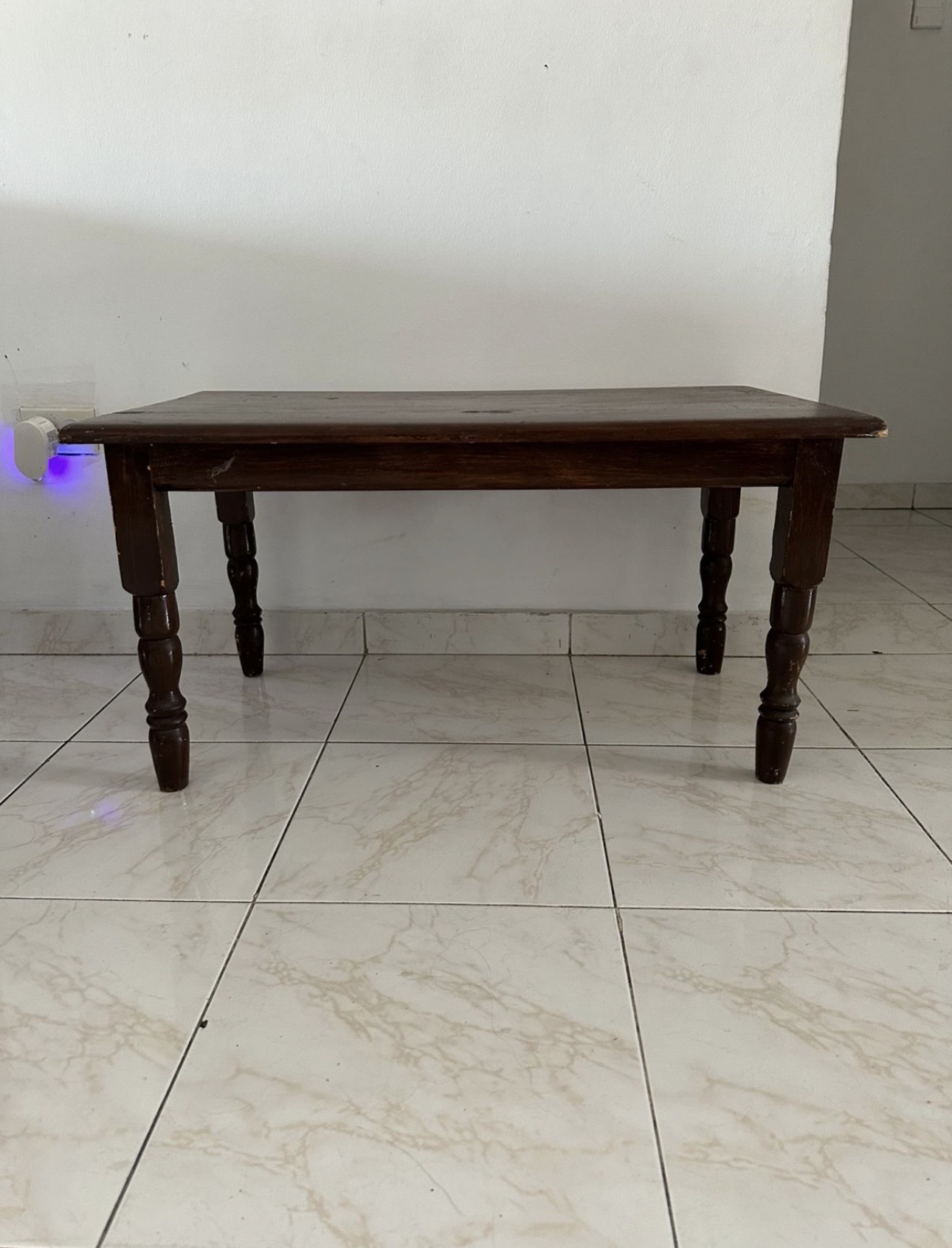 muebles y colchones - Mesa de centro de caoba