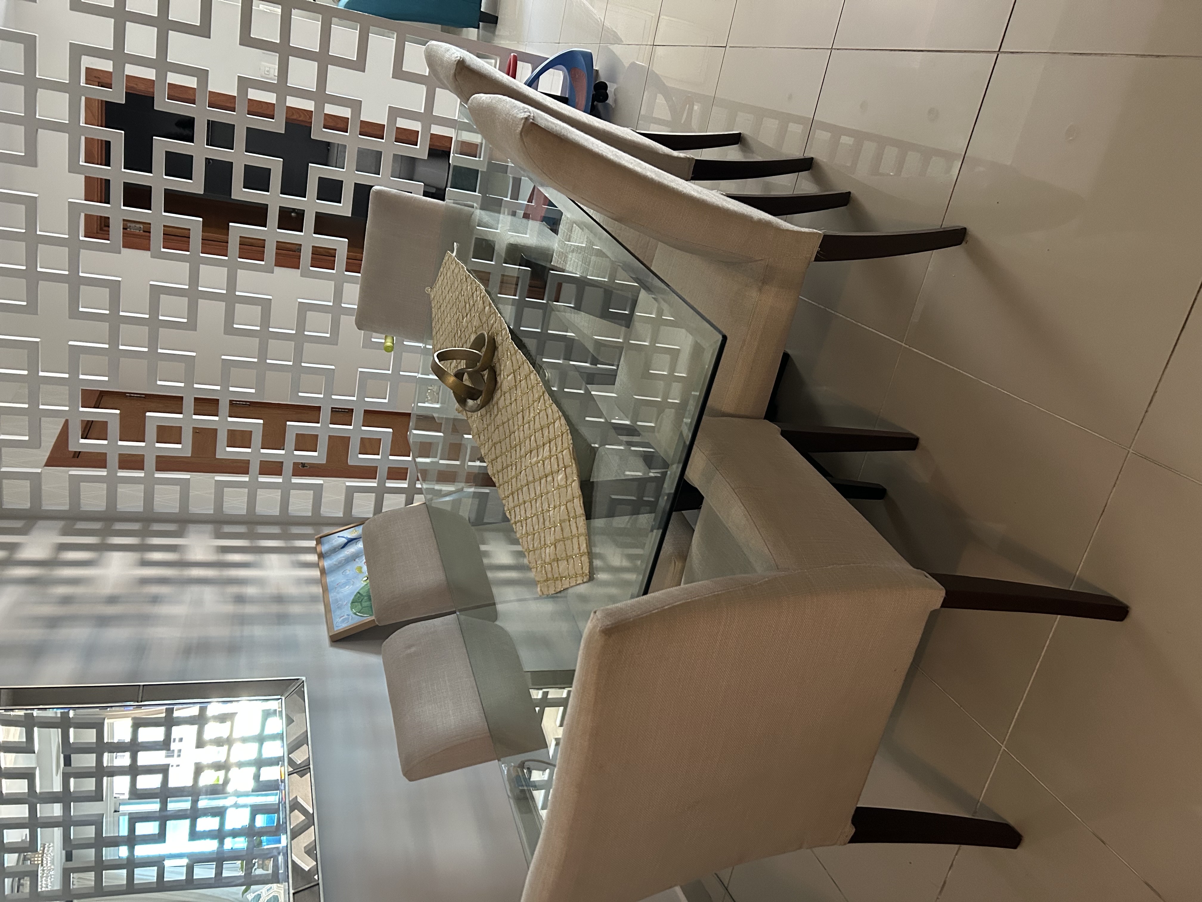 muebles y colchones - juego de comedor en caoba de 6 sillas 0