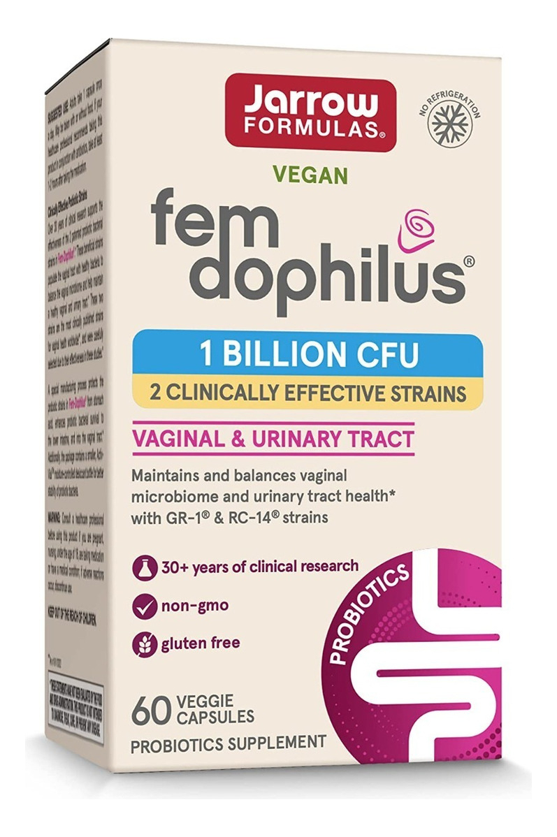 Salud y Equipamiento Médico - Fem-dophilus 60 caps Jarrow - Unidad