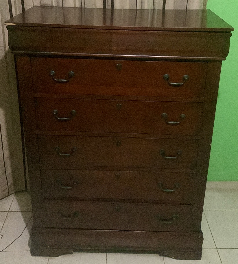 muebles y colchones - Gavetero chest importada de 6 gavetas, madera alta gama de Brazil en color Cherr 1