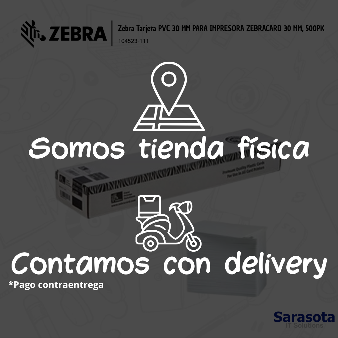 accesorios para electronica - Zebra Tarjeta PVC 30 MM PARA IMPRESORA ZEBRACARD 3 1