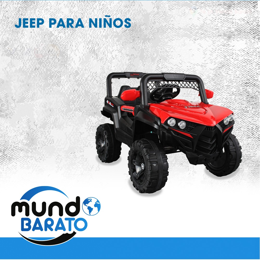 juguetes - JEEP ELECTRICO RECARGABLE CON CONTROL PARA PADRES PARA NIÑOS 5 AÑOS CARRO 0