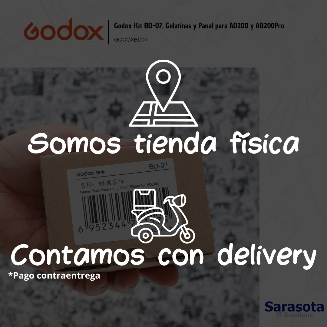 accesorios para electronica - Godox Kit BD-07, Gelatinas y Panal para AD200 y AD200Pro 2