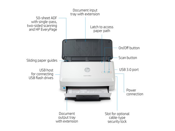 impresoras y scanners - SCANNER HP SCANJET PROFESSIONAL 3000 S4 - DOCUMENT SCANNER - 8.5 IN X 34 IN  2