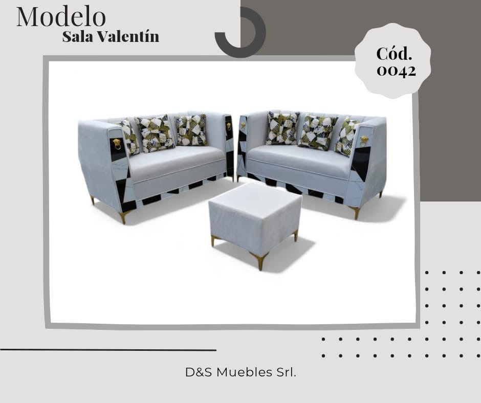 muebles y colchones - Juego de sala 
Madera: pino tratado 
Acolchado súper suave 
Tela:camba italiana 2