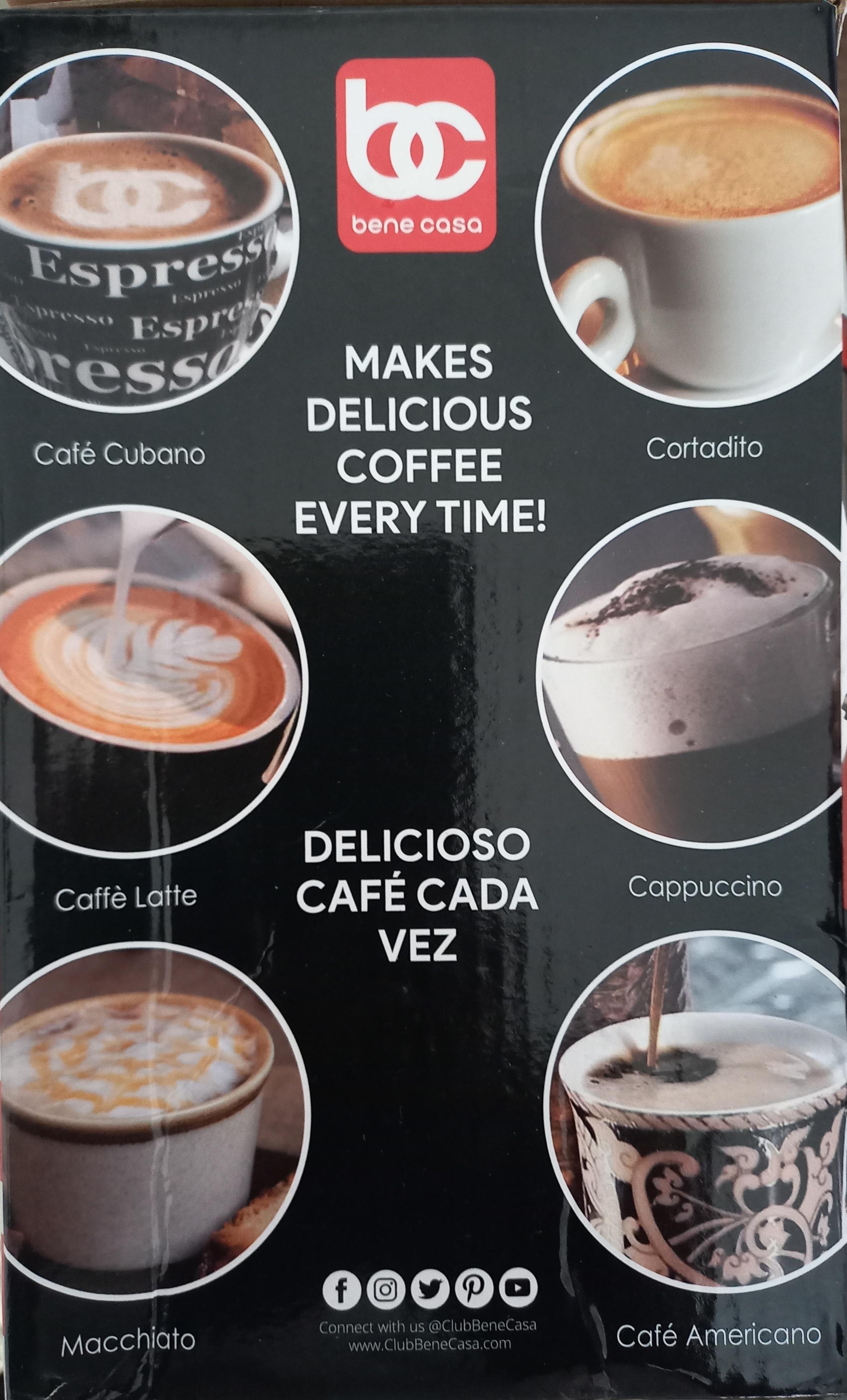 cocina - CAFETERA ELECTRICA BENE CASA 3 TAZAS 2