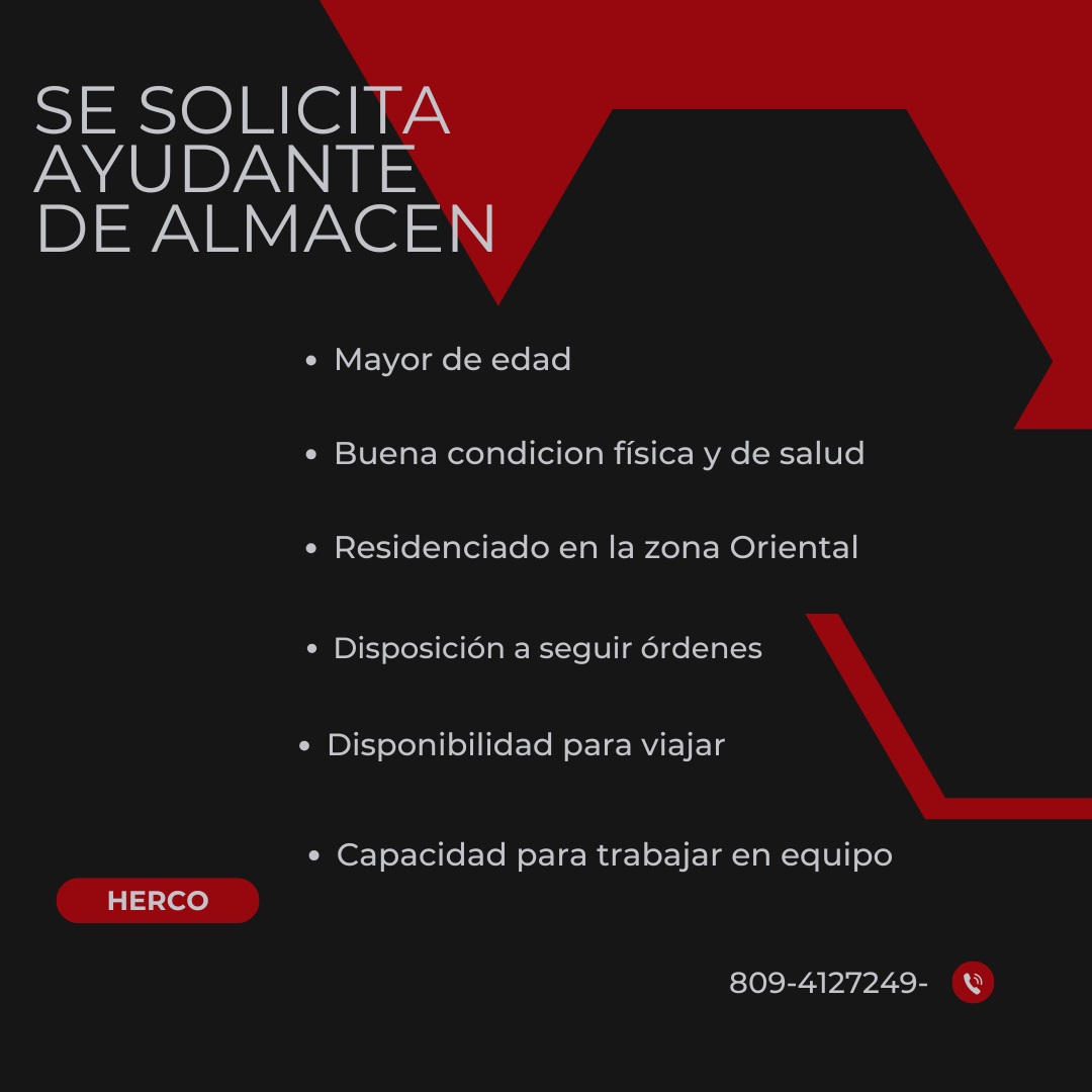 empleos disponibles - AYUDANTE DE ALMACEN 0