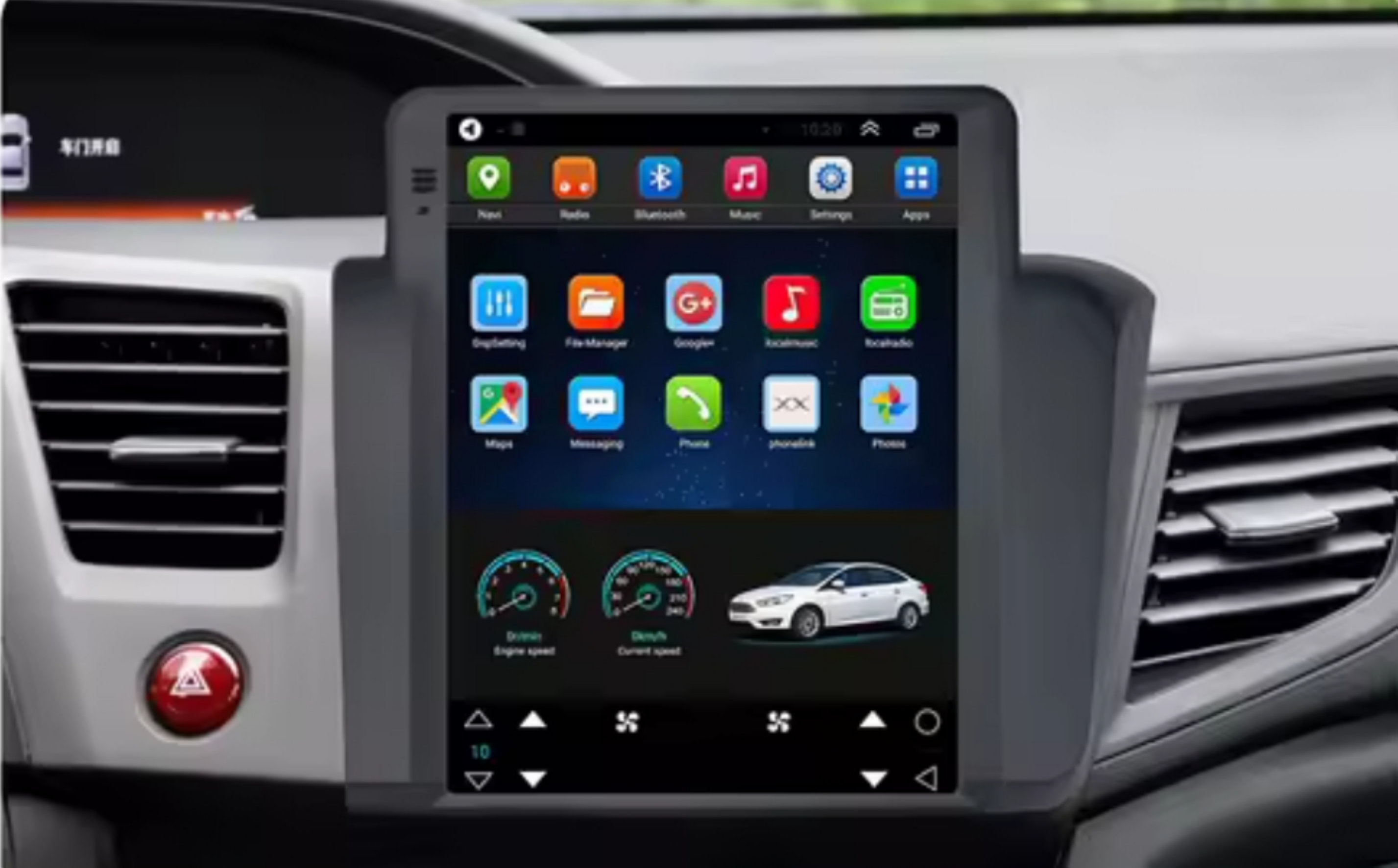 accesorios para vehiculos - radio android tesla hyundai Y20 honda civic  3