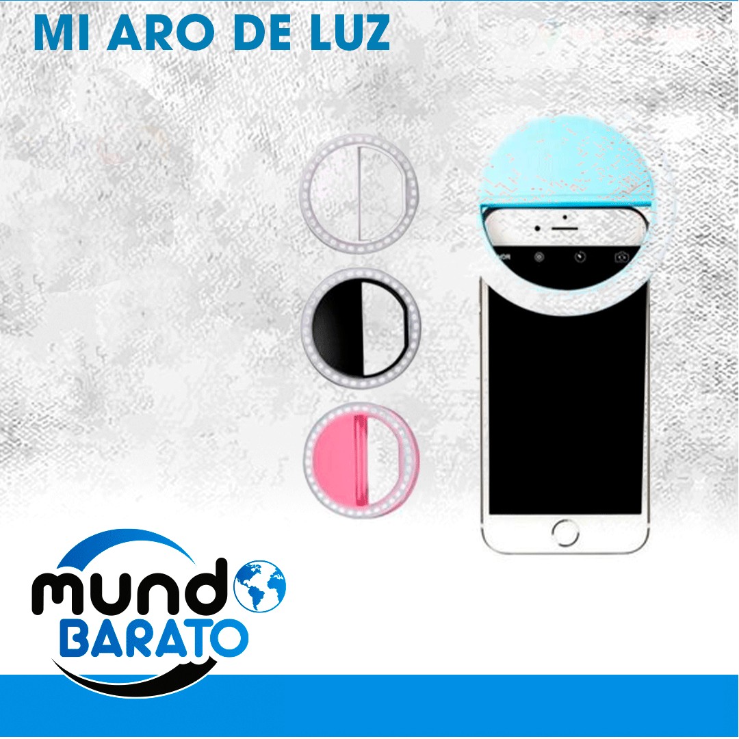 accesorios para electronica - Anillo Aro De Luz  Selfie Led Recargable para Celular 1