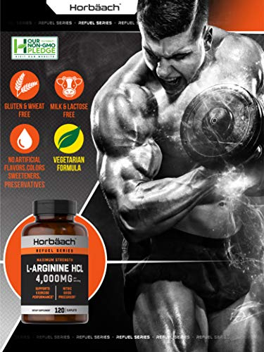 Salud y Equipamiento Médico - L Arginina 4000 Mg 120 Capsulas Por Horbaach 3