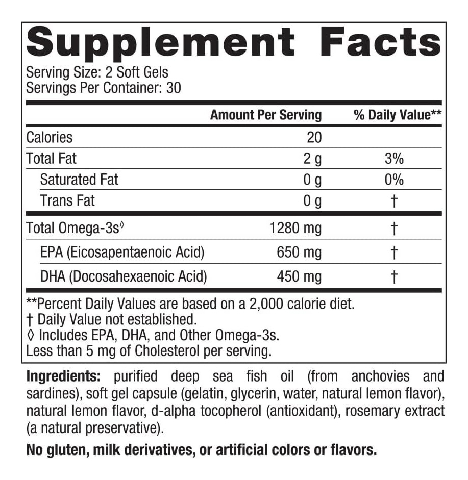 Salud y Equipamiento Médico - Omega 3 1280mg 60 Geles Nordic 1