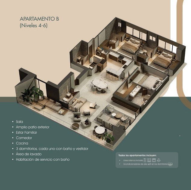 apartamentos - TORRE FAMILIAR PLANOS CERROS GURABO STGO. 2027 2