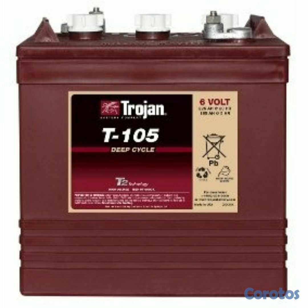 plantas e inversores - BATERIAS TROJAN ROJA T+105 ORIGINALES 2 AÑOS DE GARANTIA. 1