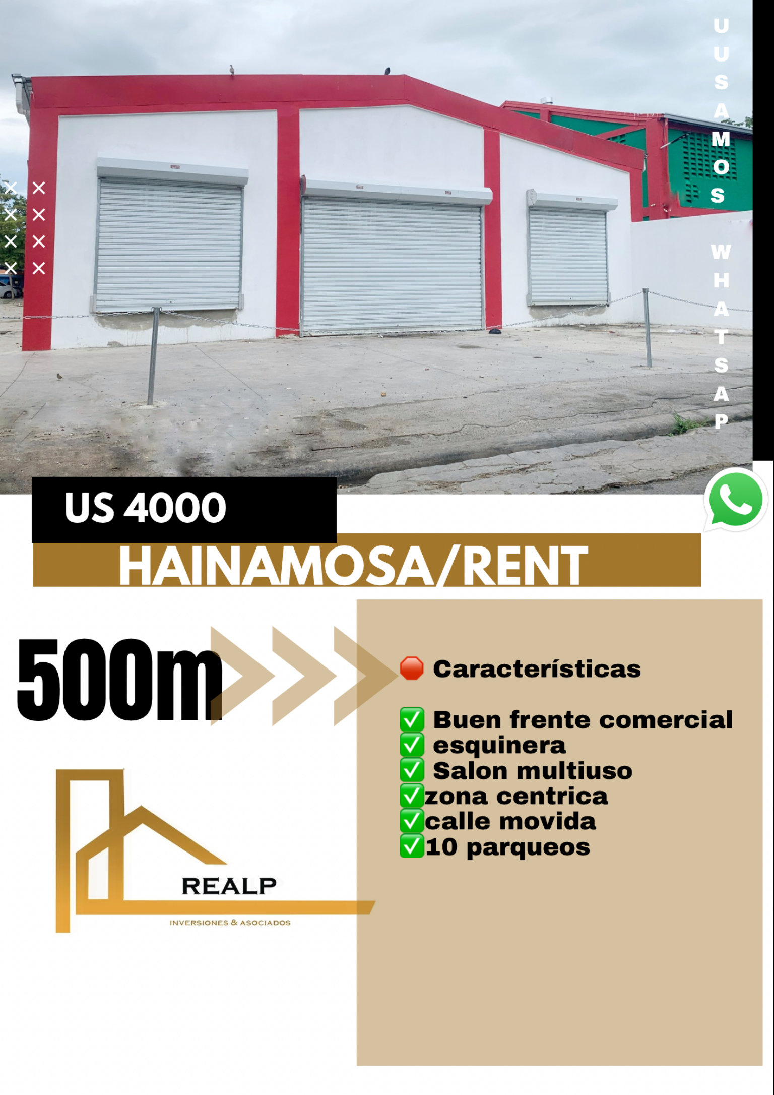 oficinas y locales comerciales - alquile nave comercial Santo Domingo este 
