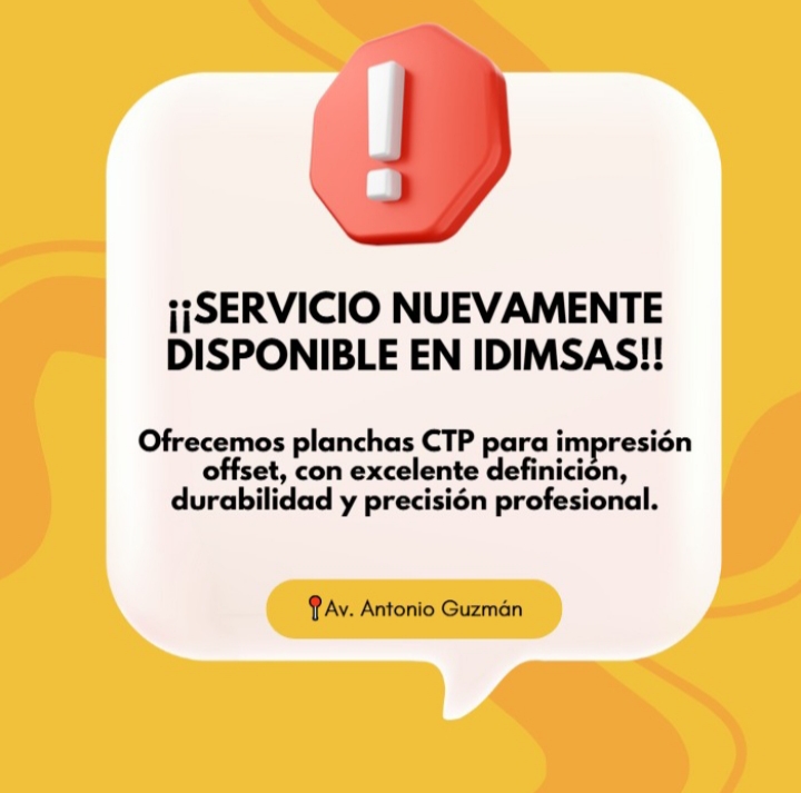 negocios en venta - Servicio de CTP – Planchas para impresión offset