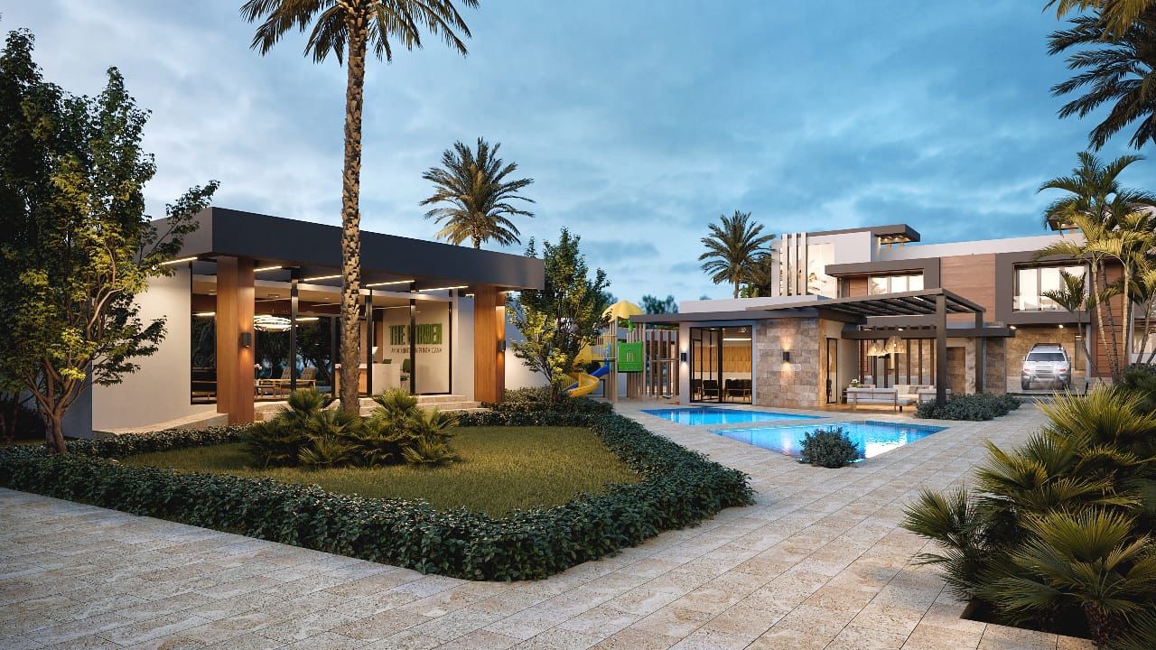 casas vacacionales y villas - Venta de villas de lujo con piscina  en Downtown punta cana zona turística  9