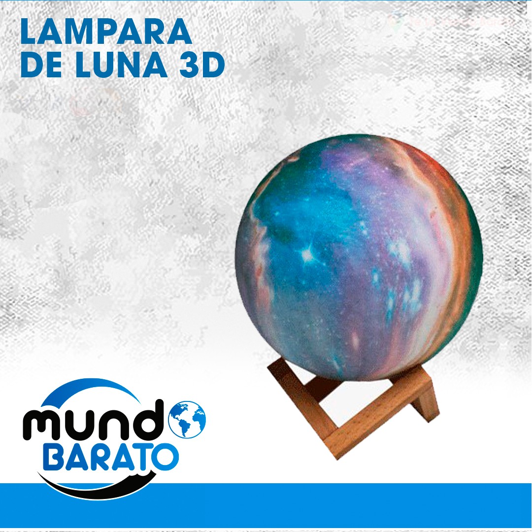 decoración y accesorios - Lampara Luna 3D Satelite Luz recargable multifunción Noche estrellas 1