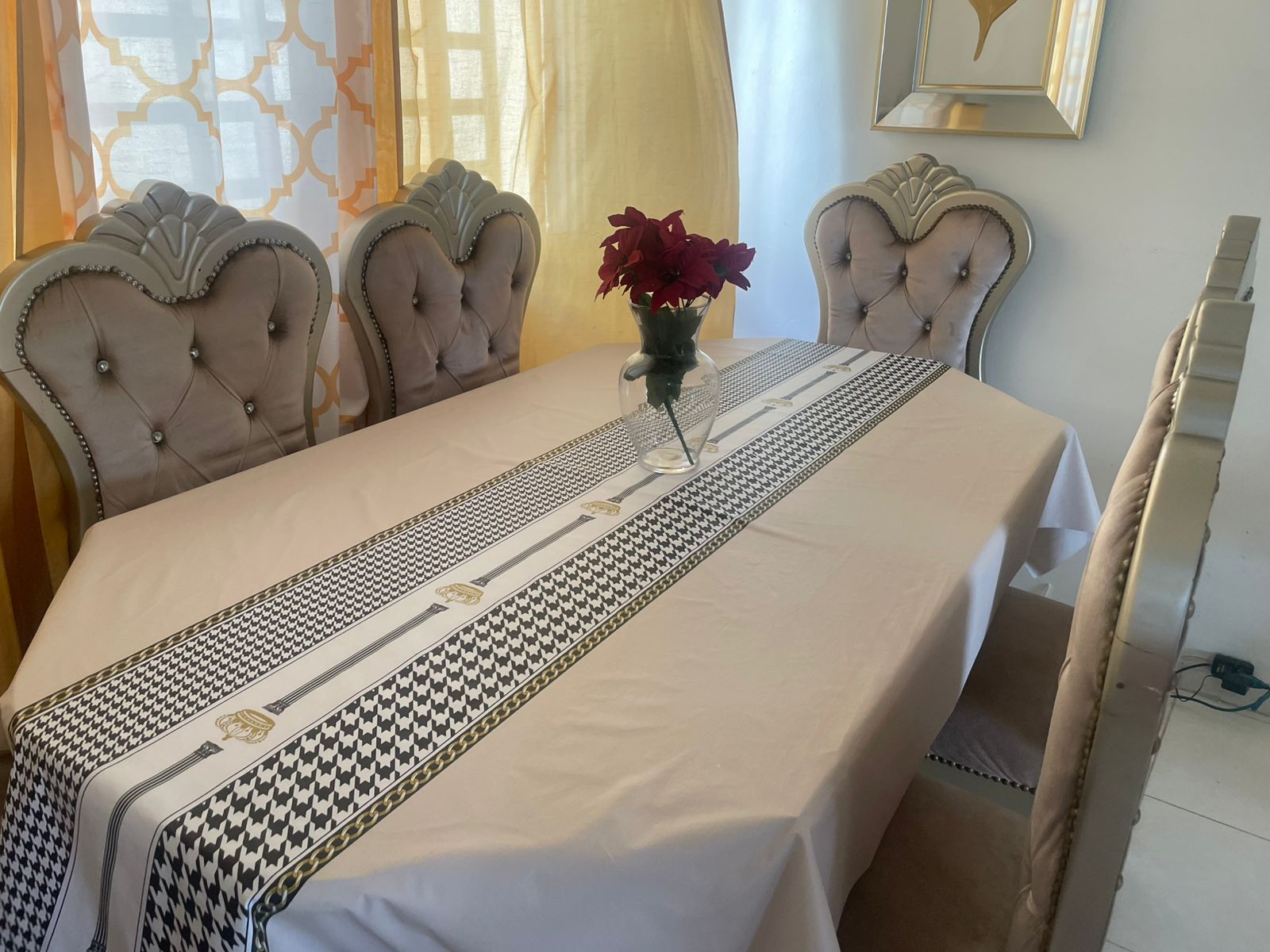 muebles y colchones - juego de comedor 