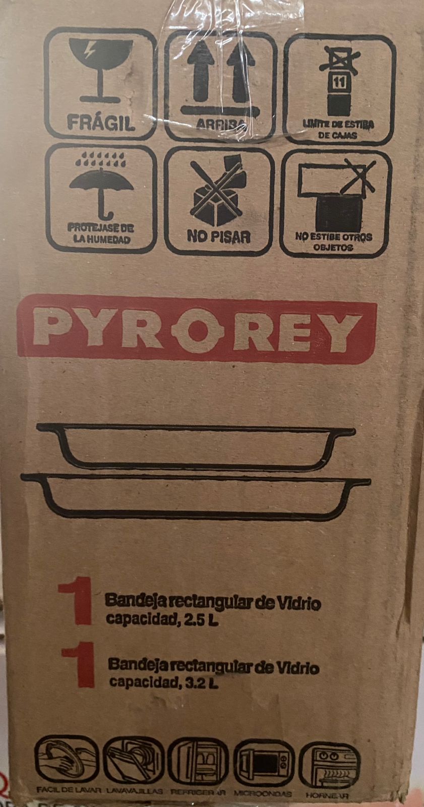 cocina - 🔥 Fuentes de Vidrio Pyr-O-Rey Originales – Juego  5