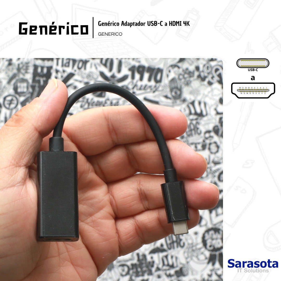 accesorios para electronica - Adaptador USB-C a HDMI 4K