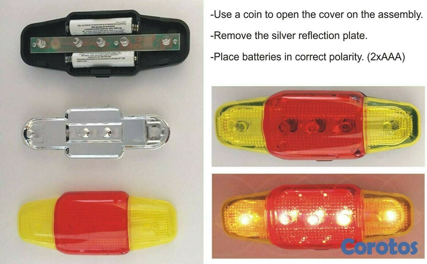 bicicletas y accesorios - Luces delantera y trasera con direccionales para bicicleta  3