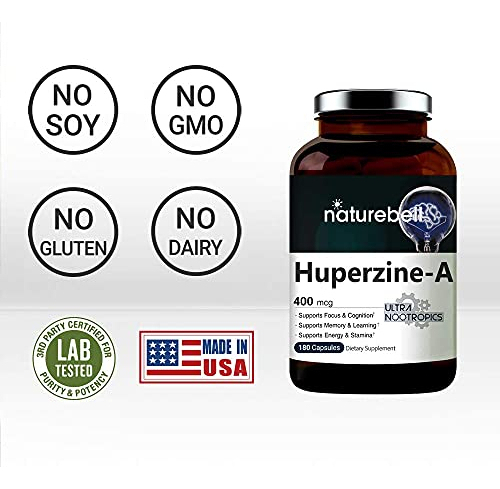 Salud y Equipamiento Médico - Huperzina A 400mcg Por Porcion, 240 Capsulas 4