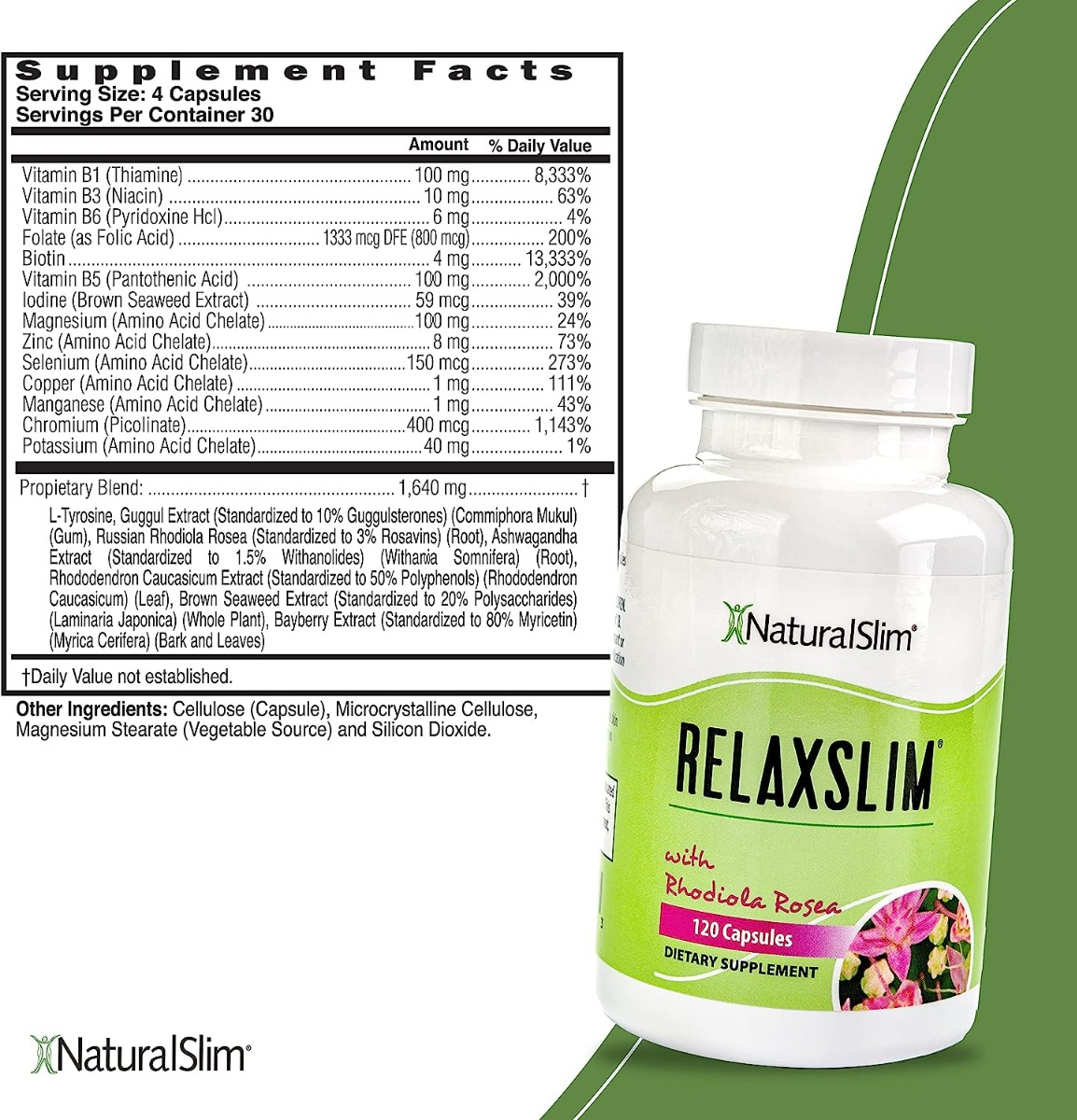 Salud y Equipamiento Médico - Relaxslim Con Rhodiola Rosea 1