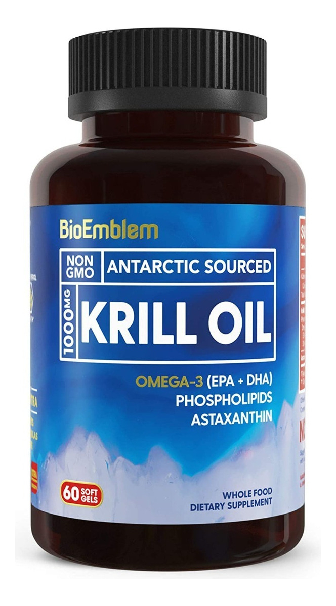 Salud y Equipamiento Médico - Aceite Krill Bioemblem 60 Cap