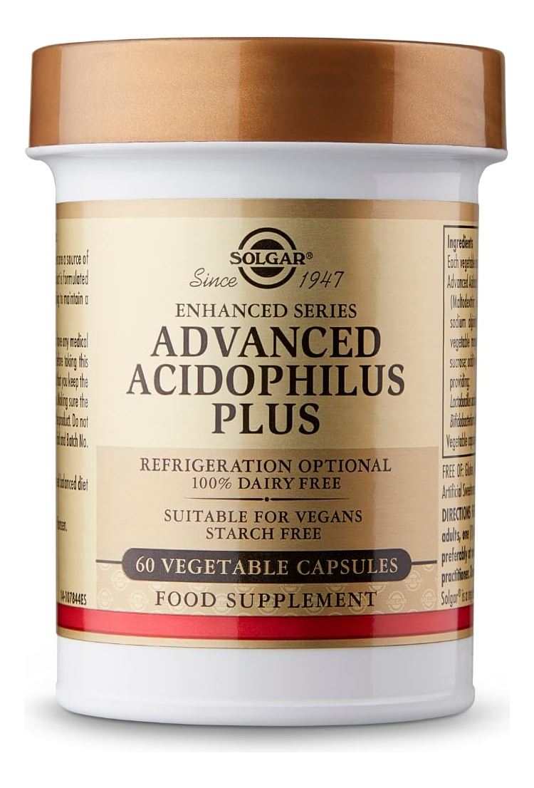 Salud y Equipamiento Médico - Solgar Advanced Acidophilus Plus 120 Capsulas Flora 1