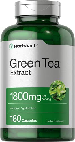 Salud y Equipamiento Médico - Extracto De Te Verde 1800 Mg 180 Cap Horbaach