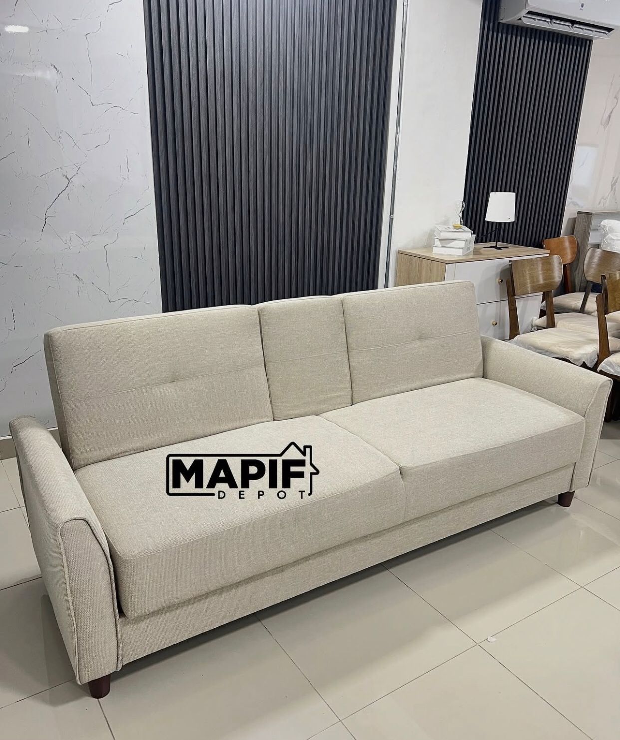 muebles y colchones - SOFA CAMA  DE 2 PLAZA CON PORTAVASOS 2