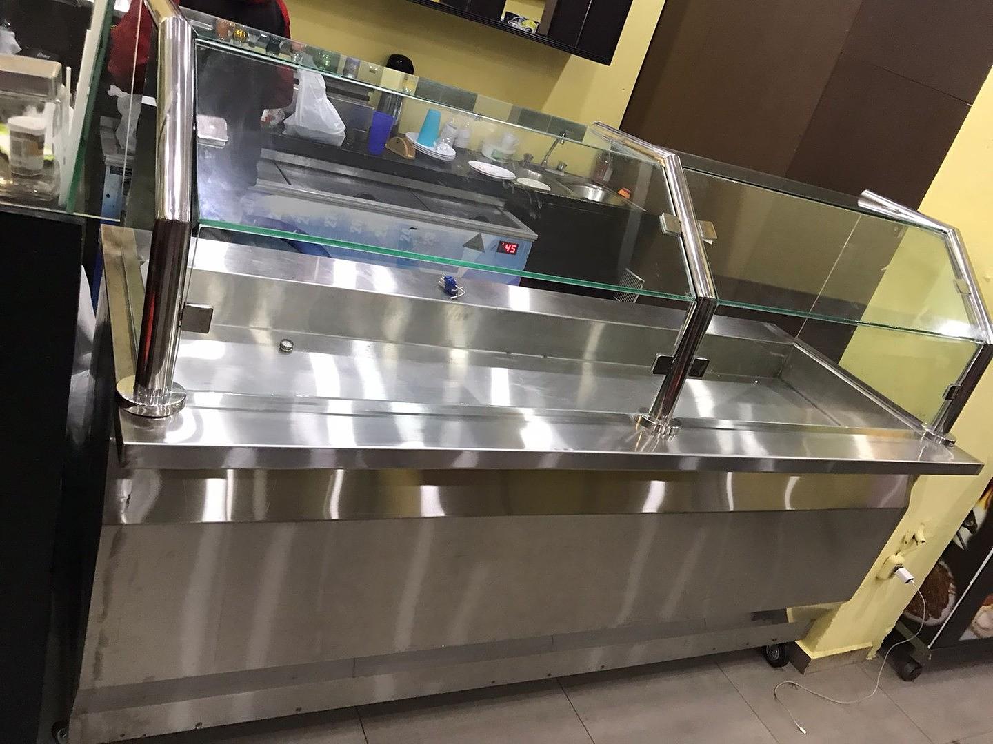 equipos profesionales - Exhibidor de comida baño María incluido 6 bandejas NUEVO 1