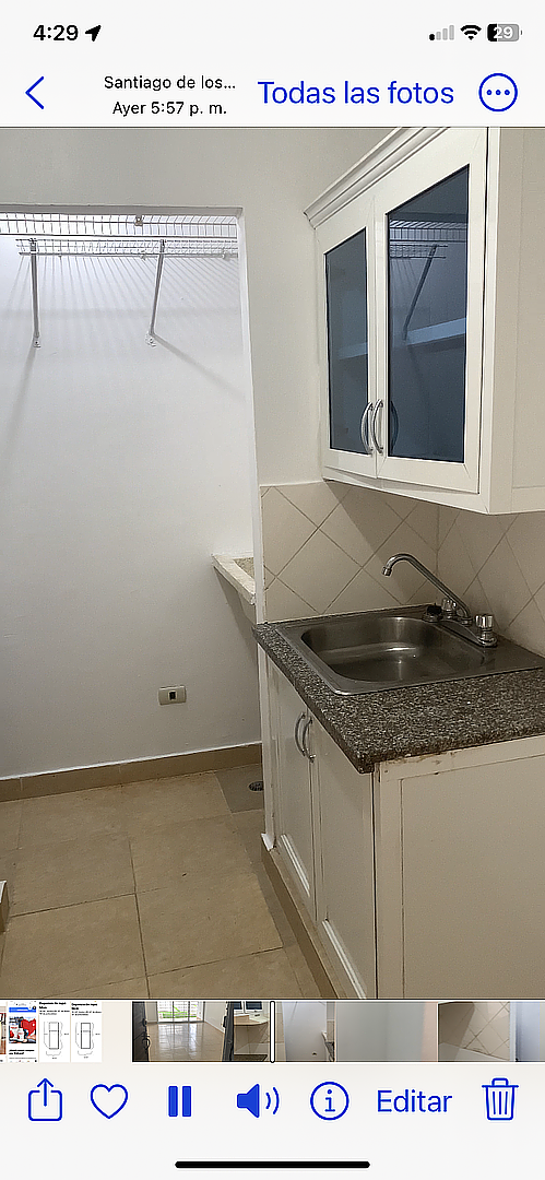 apartamentos - alquiler apto.primer nivel,3 habitaciones,2baños,cocina,sala/comedor,parqueo  6