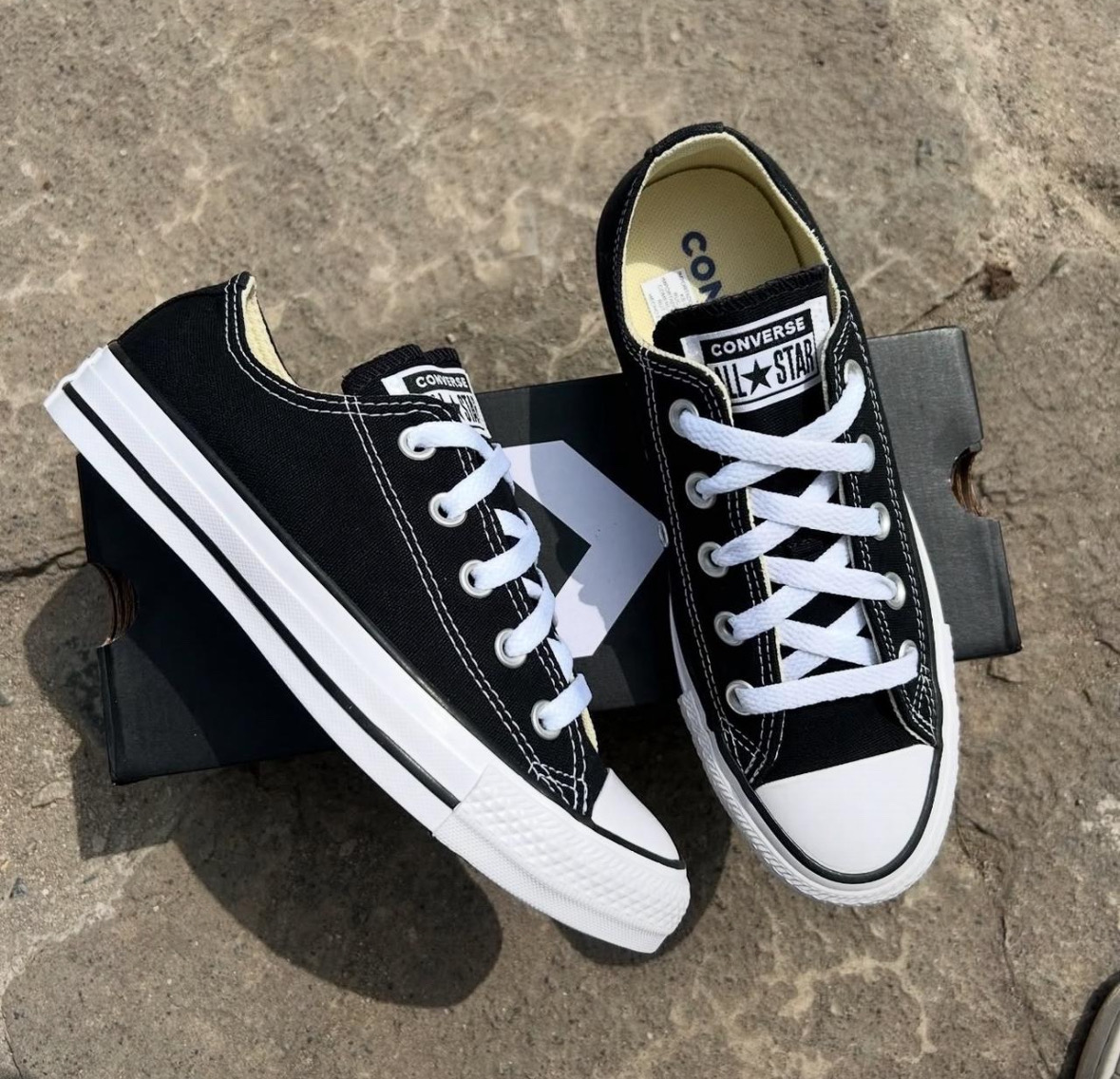 zapatos unisex - Tenis Converse All Star Original Originales Blanco Negro Teni Sneaker Sneakers💯 1
