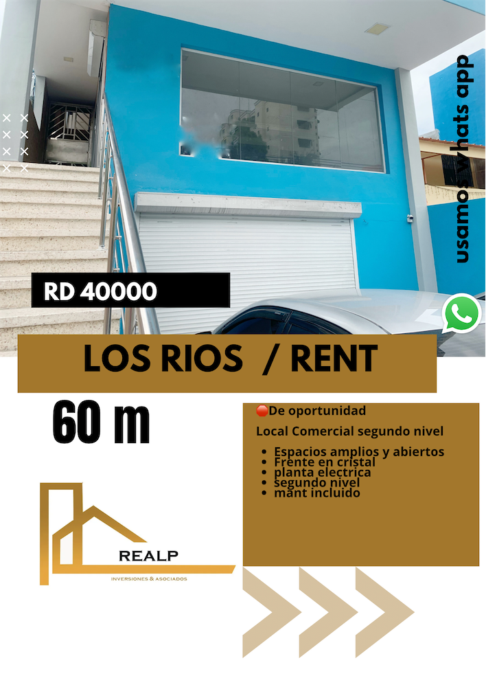 oficinas y locales comerciales - Local en segundo nivel ríos 0