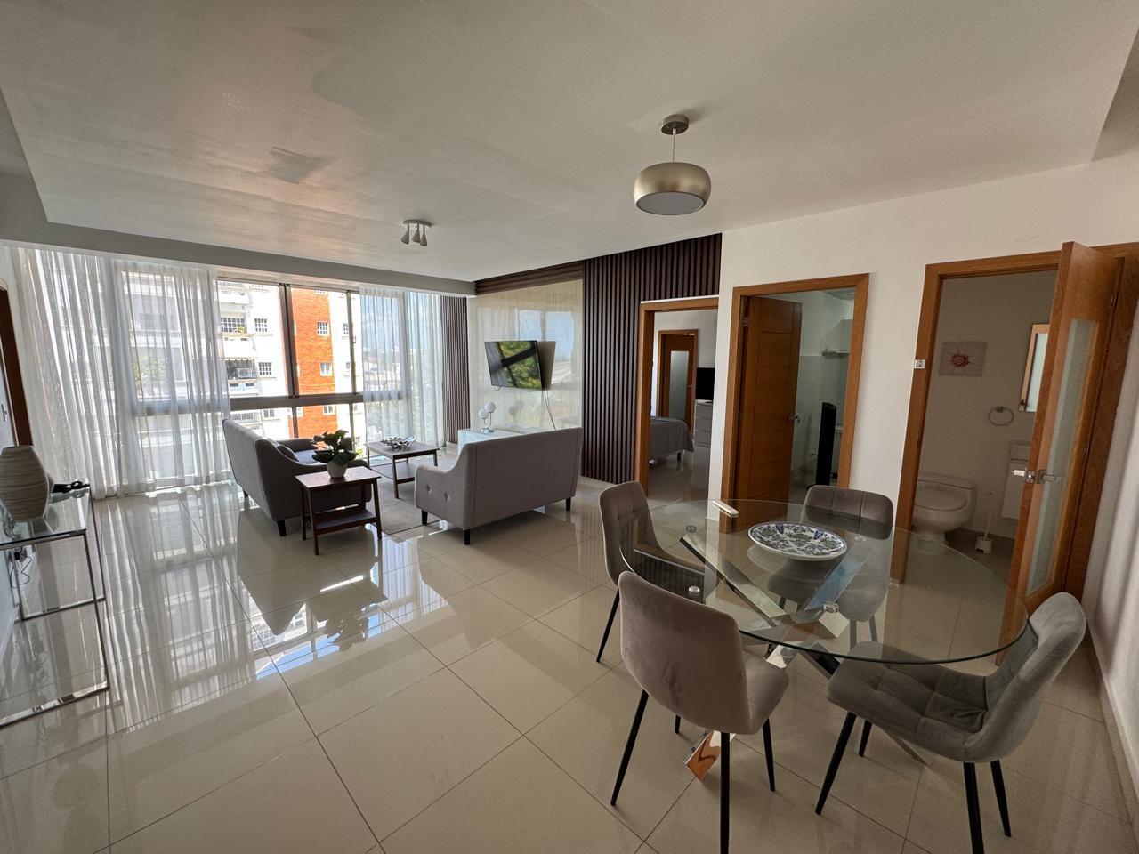 apartamentos - ALQUILER APARTAMENTO AMUEBLADO DE 2 HABITACIONES – SECTOR BELLA VISTA 0