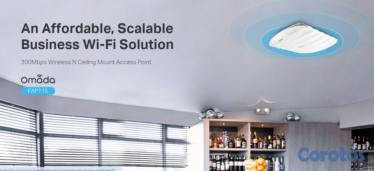 otros electronicos - ACCESS POINT TP-LINK, EAP115, AURANET, CON MONTURA 3