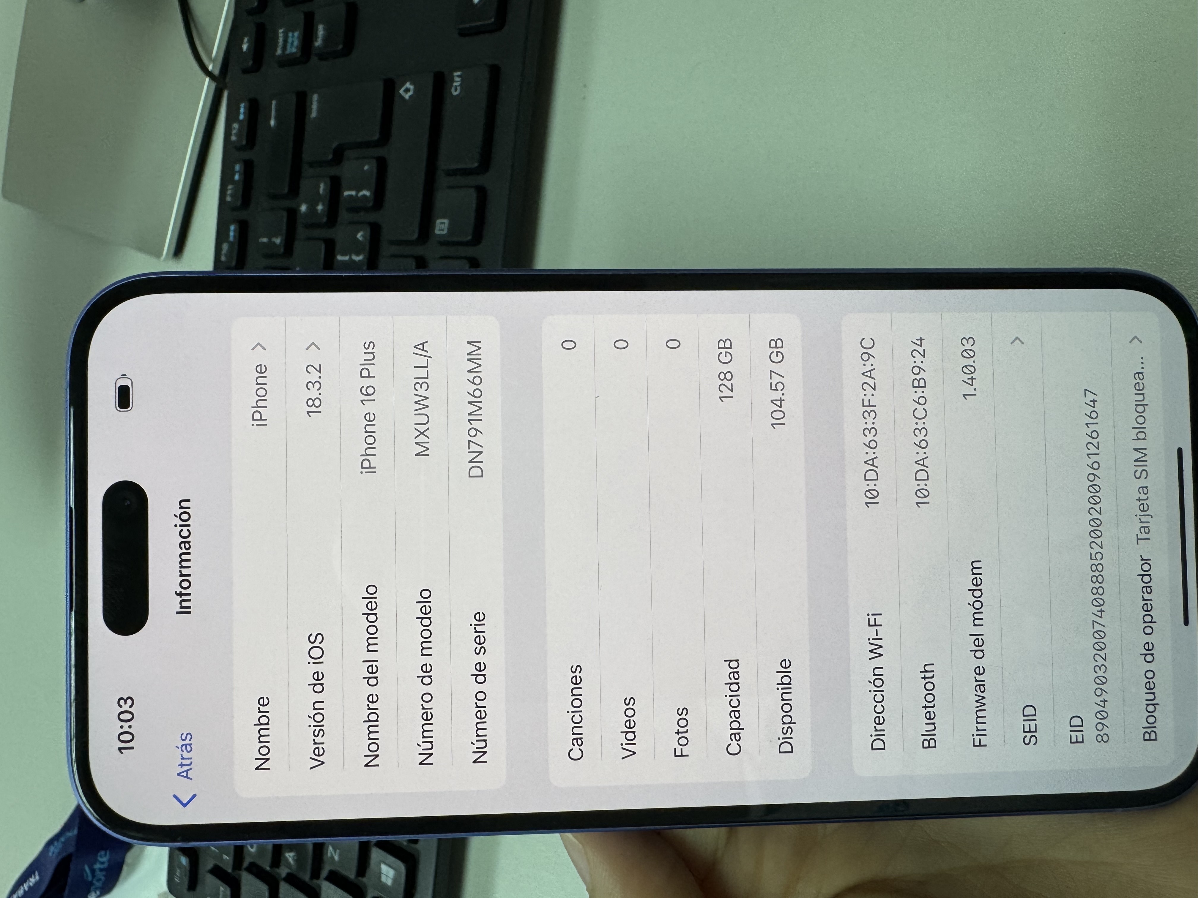 celulares y tabletas - IPhone 16 plus 128 GB Nuevo-Abierto Turbo sim 7