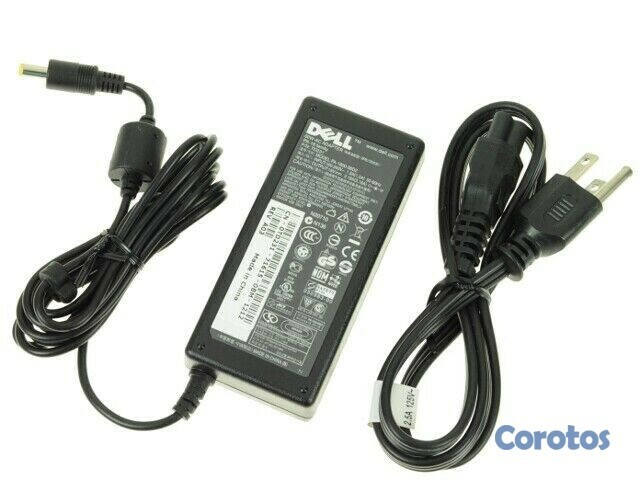 computadoras y laptops - CARGADOR FUENTE PARA LAPTOP DELL, AC, 65W, 19.5V PUNTA FINA 2